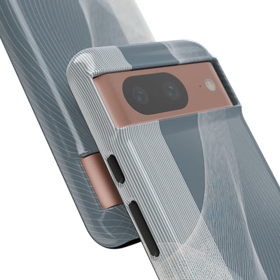 Slate Contour Drift · Tough Phone Case for Pixel ·  Grey