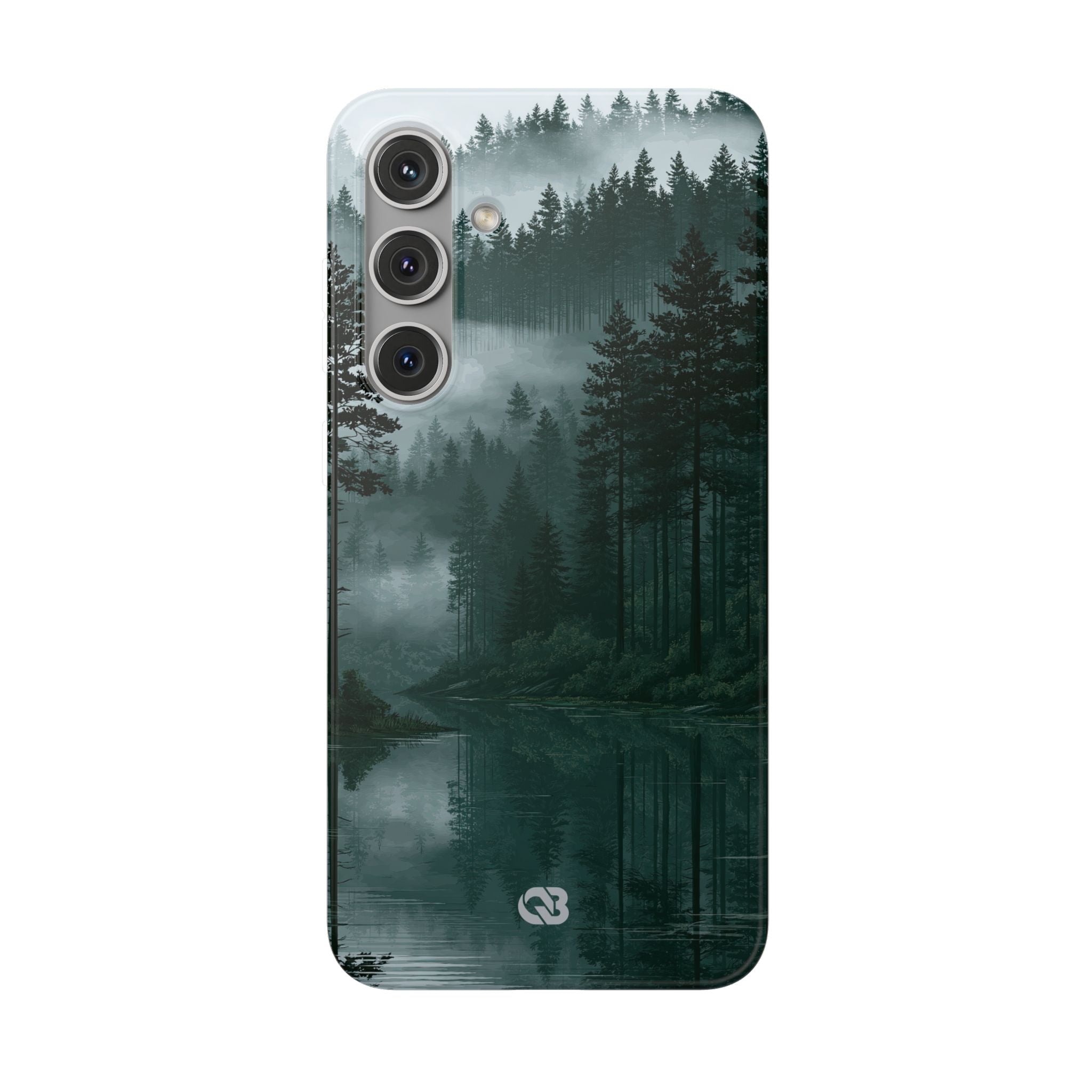 Green Lite Phone Case for Samsung - Misty Evergreen Mirror