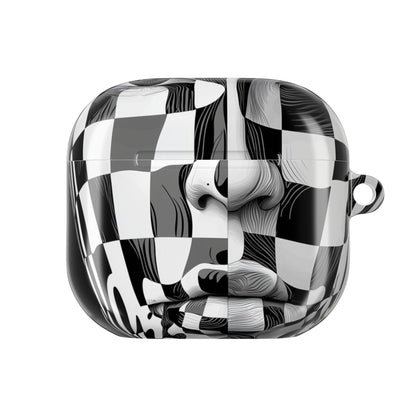 Mirrored Checkerboard Face - AirPods Case