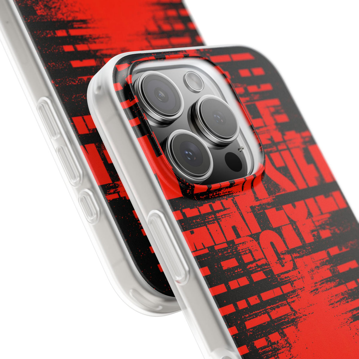 Crimson Redaction · Lite Phone Case for iPhone ·  Black