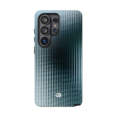 Blue Tough Phone Case for Samsung - Glacial Reeded Glass