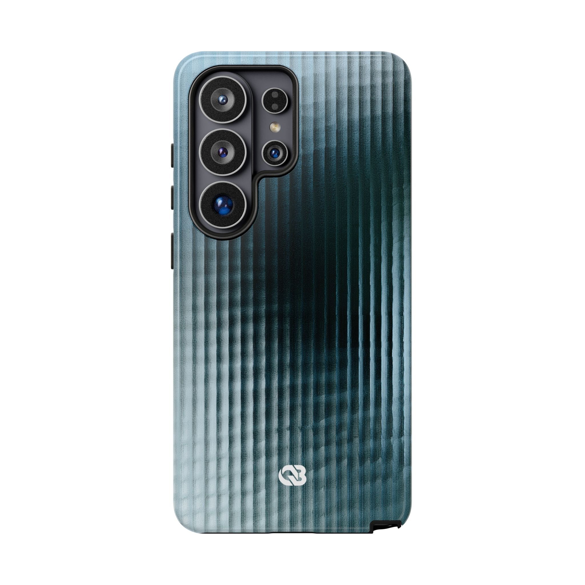 Blue Tough Phone Case for Samsung - Glacial Reeded Glass
