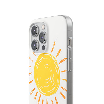 Amber Solar Glow · Soft Phone Case for iPhone