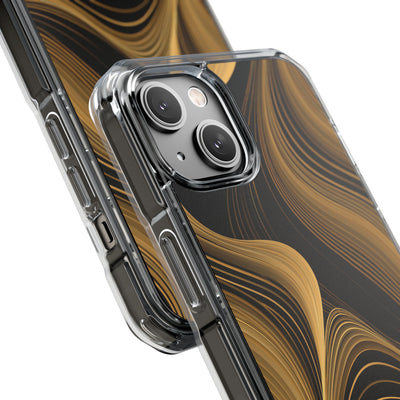 Gold Impact MagSafe Phone Case for iPhone - Molten Copper Strands