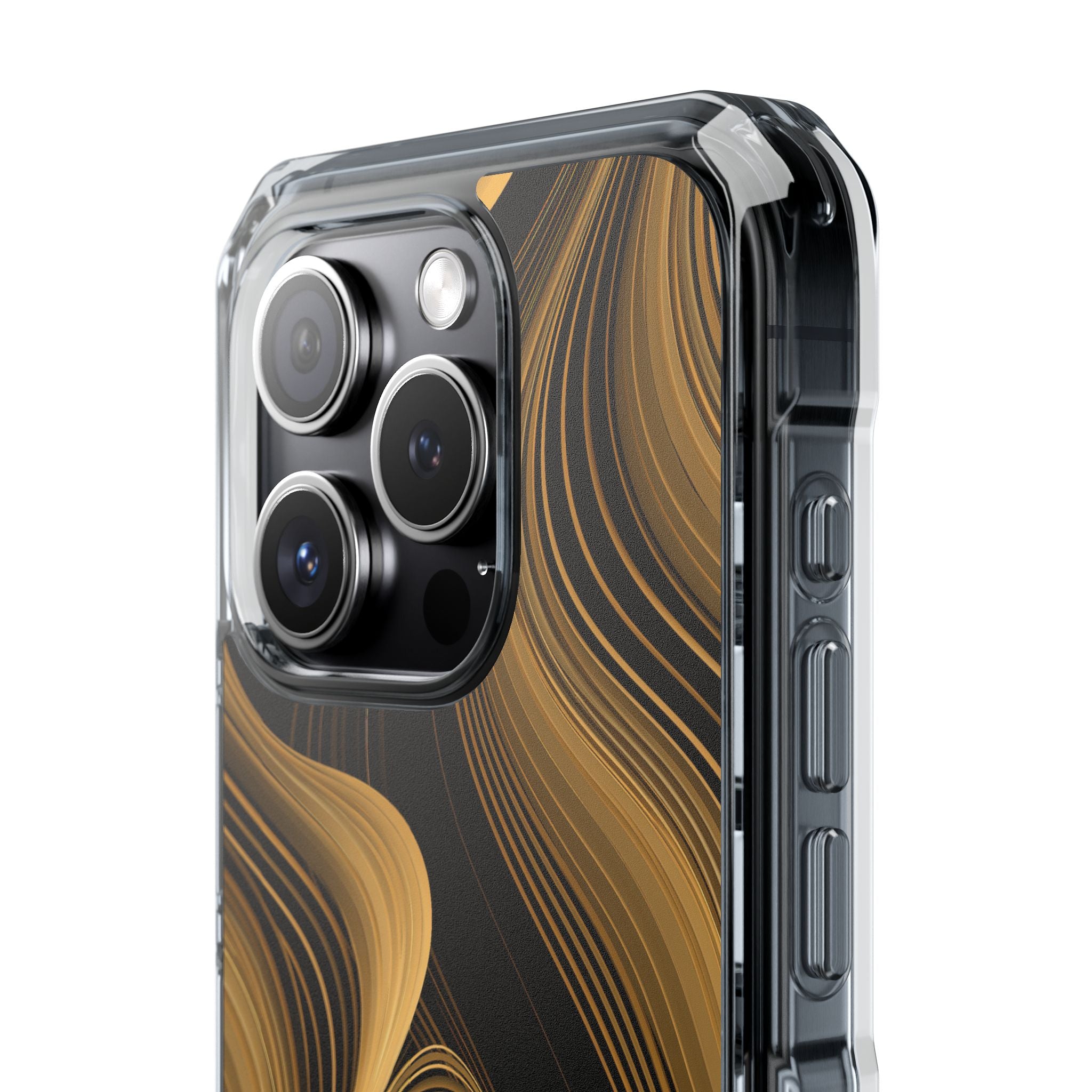 Gold Impact MagSafe Phone Case for iPhone - Molten Copper Strands