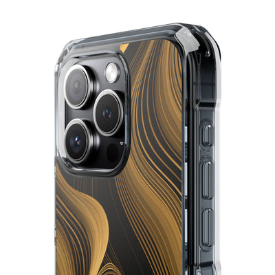 Gold Impact MagSafe Phone Case for iPhone - Molten Copper Strands