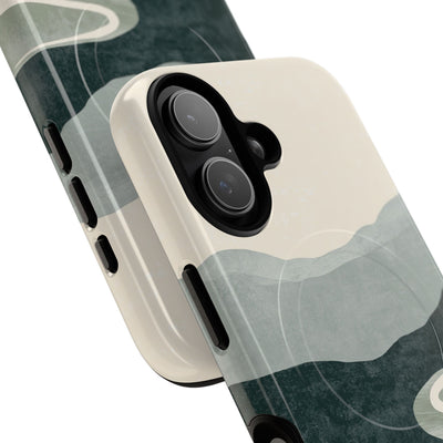 Green Tough 2.0 Magsafe Phone Case for iPhone - Misty Sage Valley