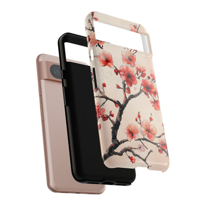 Crimson Silk Flora · Tough Phone Case for Google Pixel
