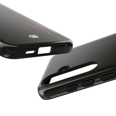 Black Tough Phone Case for Samsung - Corrupted Data Stream
