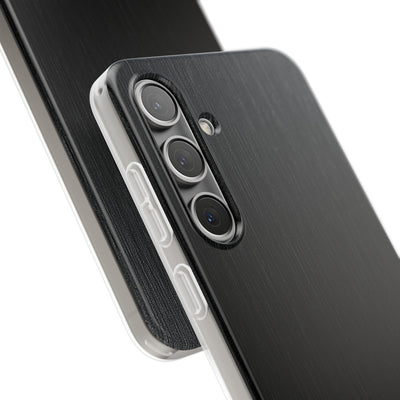 Obsidian Brushed Steel · Lite Phone Case for Samsung · Black