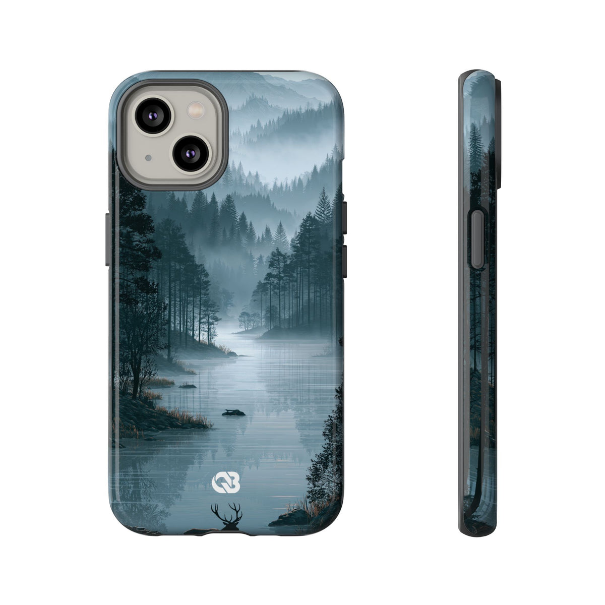 Silent Nordic Fjord · Tough Phone Case for iPhone · Blue