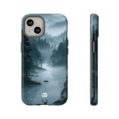 Silent Nordic Fjord · Tough Phone Case for iPhone · Blue