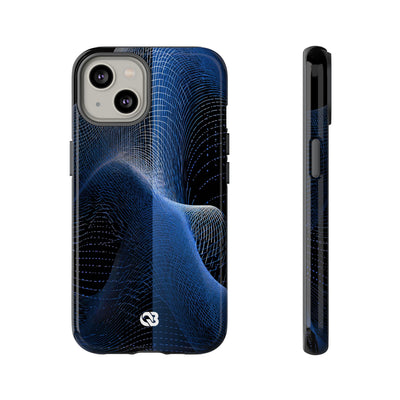 Blue Tough Phone Case for iPhone - Electric Blue Flux
