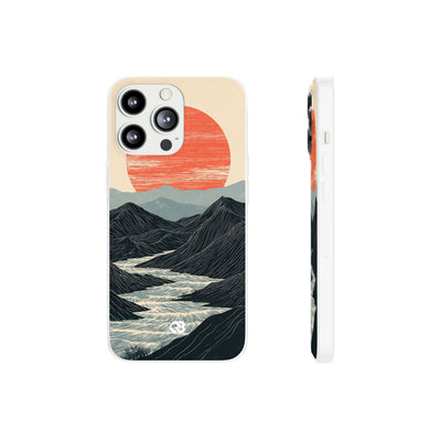 Crimson Ridge Horizon · Lite Phone Case for iPhone ·  Black