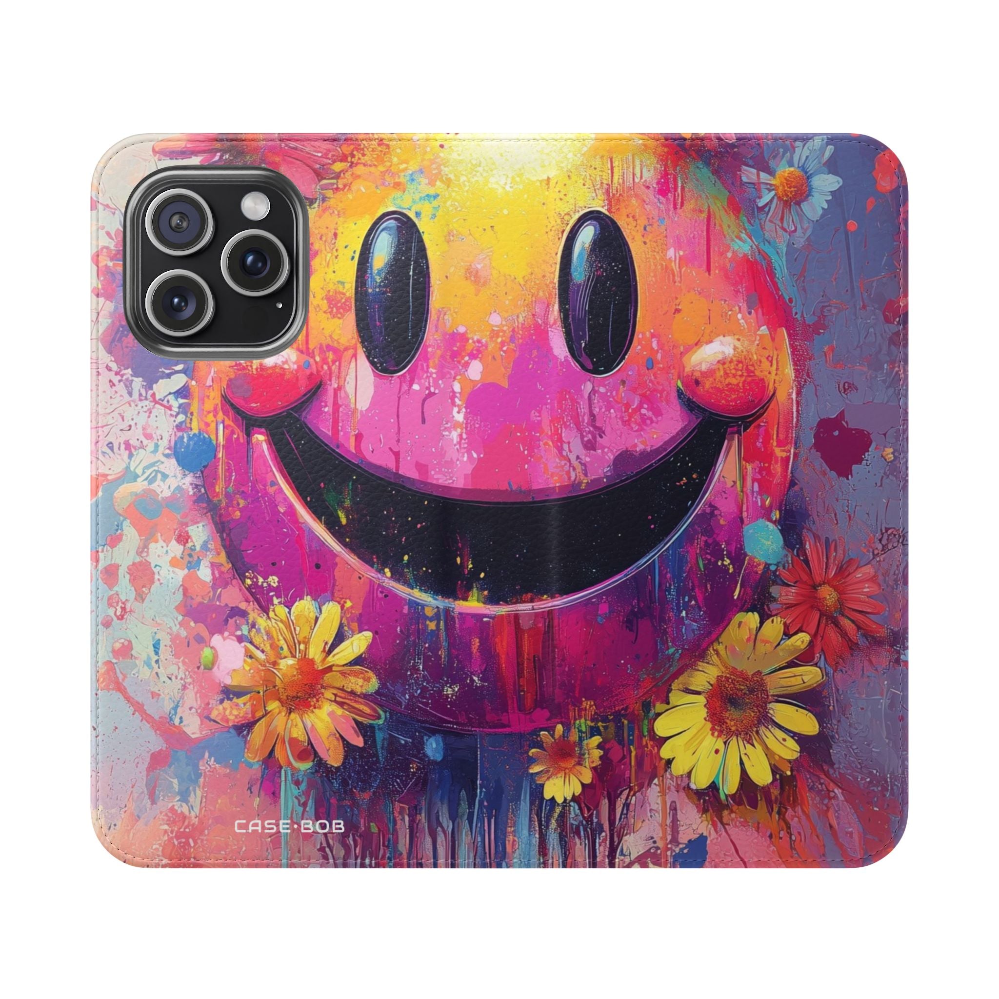 Smiley Bloom Drip - iPhone 15 Pro Max Cover - Pung