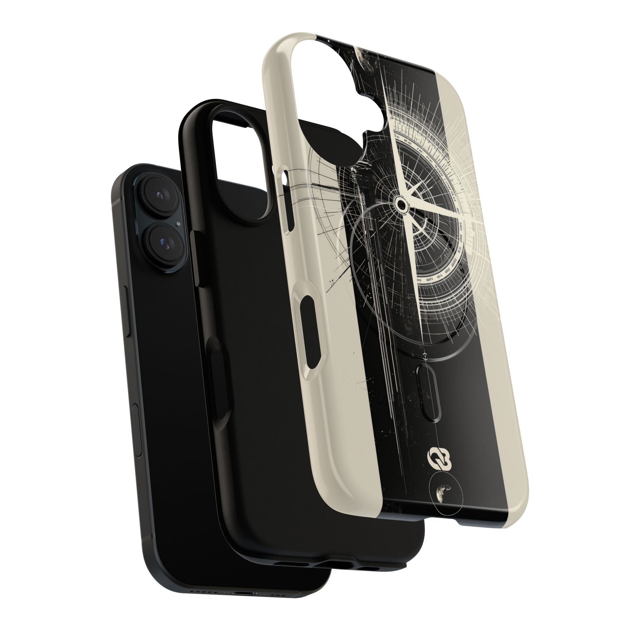 Beige Tough 2.0 Magsafe Phone Case for iPhone - Zenith Vector Spire