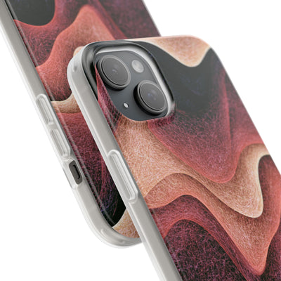 Rose Contour Waves · Lite Phone Case for iPhone ·  Pink