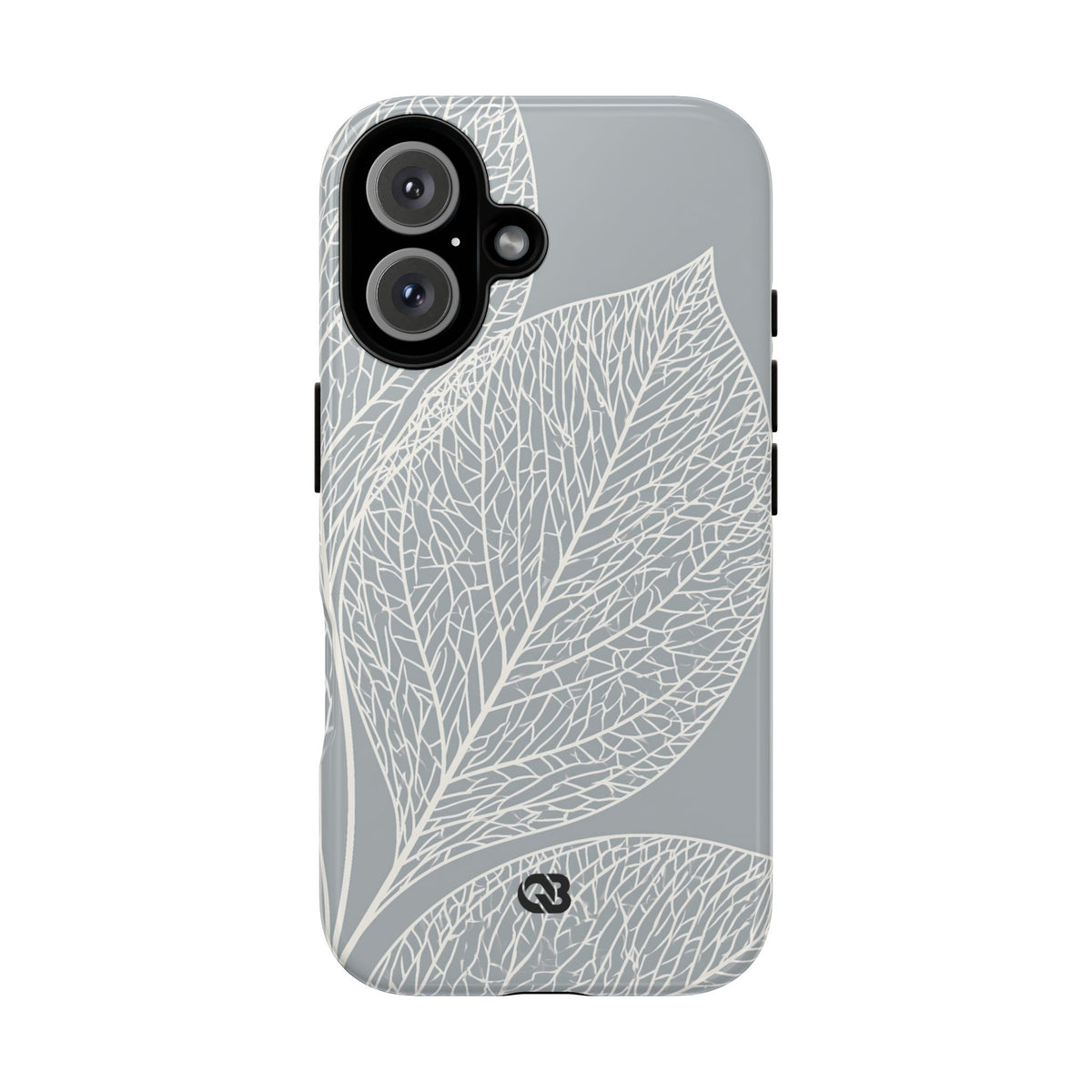 Minimal Leaf Skeleton · Tough Phone Case for iPhone · Grey