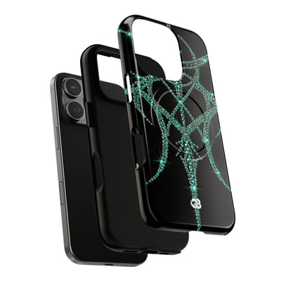 Teal Cyber Sigil · Tough 2.0 Magnetic Phone Case for iPhone · Teal