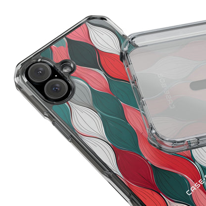 Leaf Cascade Teal iPhone 16 Plus Case - Impact