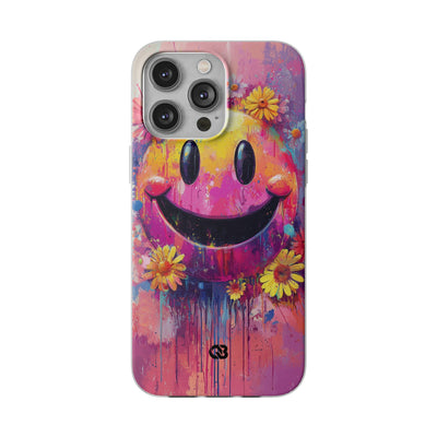 Vivid Grin Graffiti · Soft Phone Case for iPhone