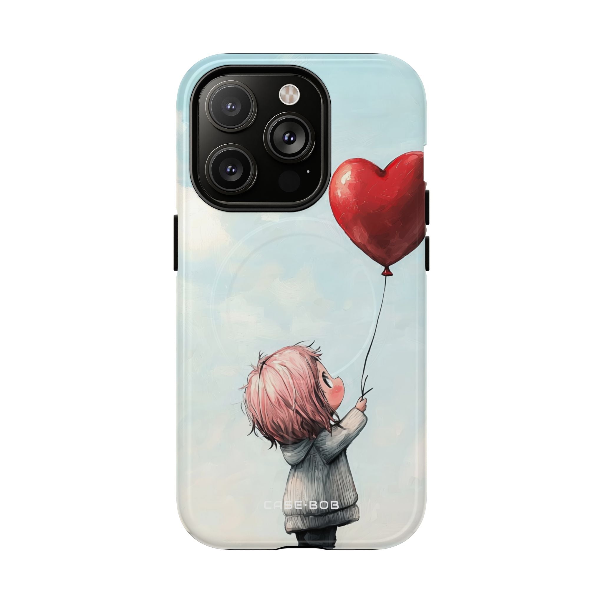Heart Balloon Glow iPhone 14 Pro Case - Tough+