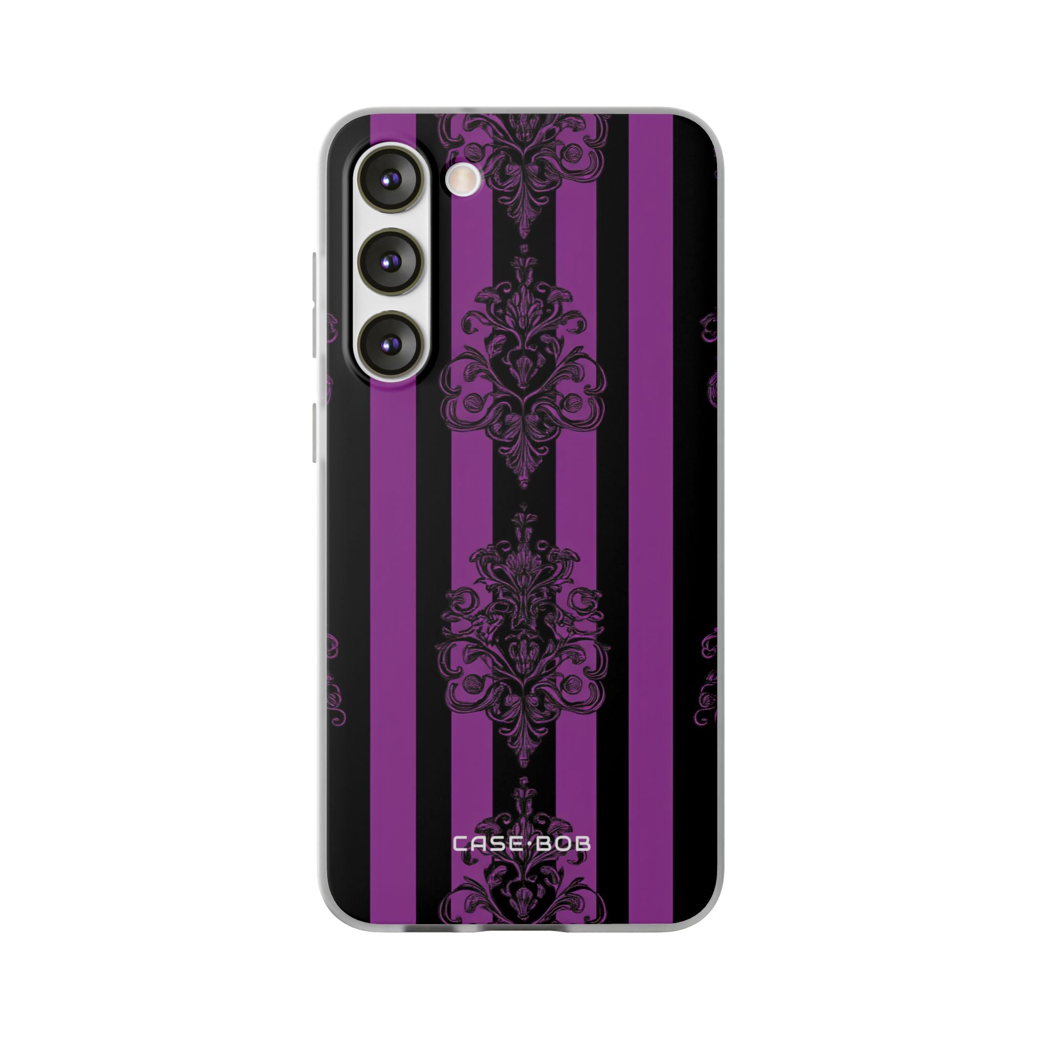 Damask Elegance Purple Samsung S23 Plus Case - Soft