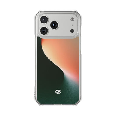 Luminous Arc · Clear Impact Magnetic Phone Case for iPhone · Green