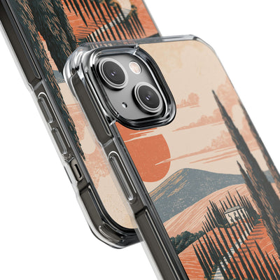 Orange Impact MagSafe Phone Case for iPhone - Terracotta Ridge Trail