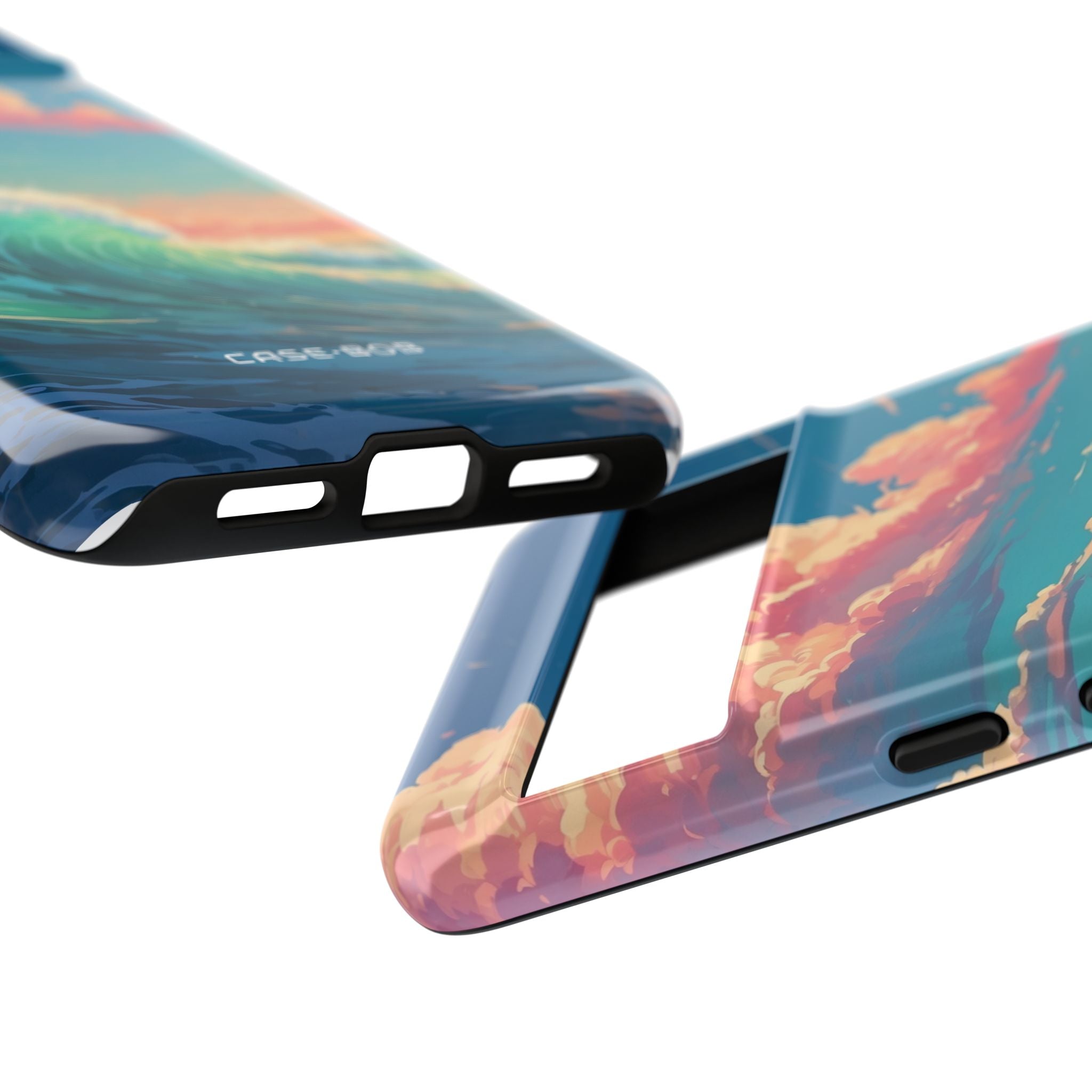 Turquoise Curl Google Pixel 8 Pro Case - Tough