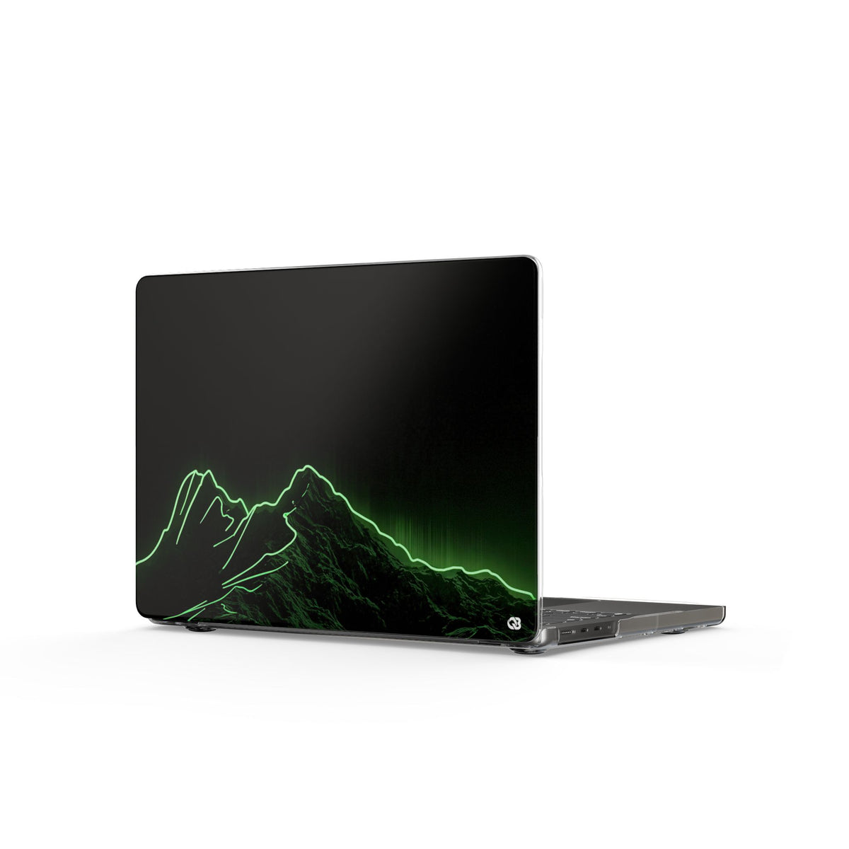 Nordic Mountain Contour · Clear Hard Case for MacBook · Black