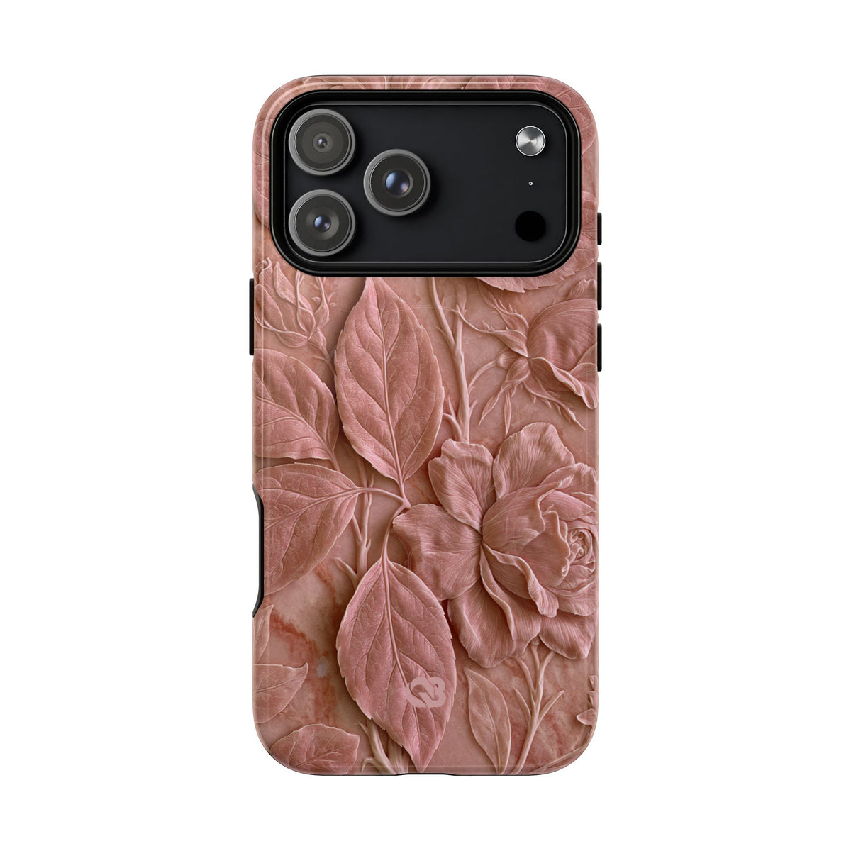 Blush Rose Relief · Tough 2.0 Magnetic Phone Case for iPhone · Pink