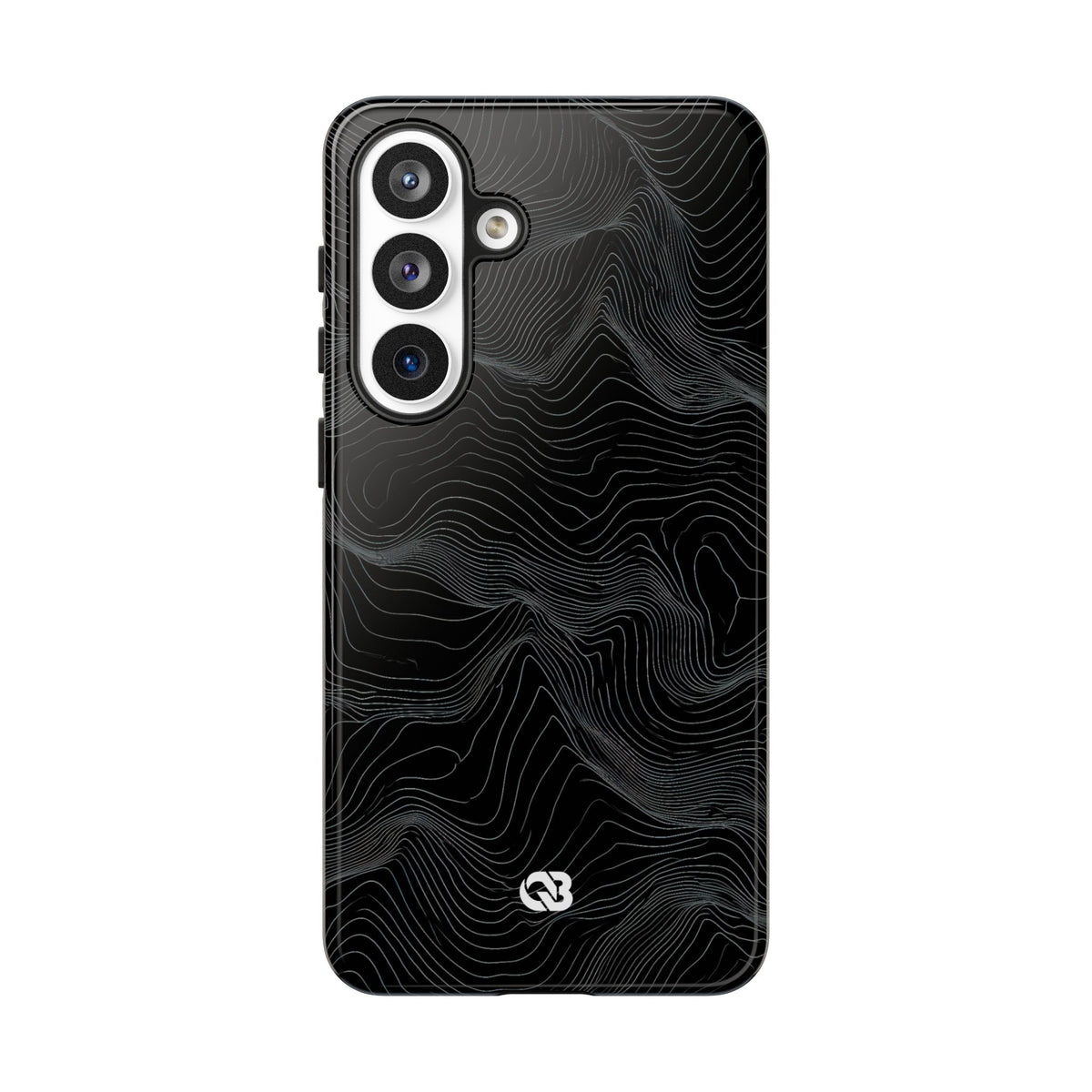 Obsidian Contour Elevation · Tough Phone Case for Samsung · Black