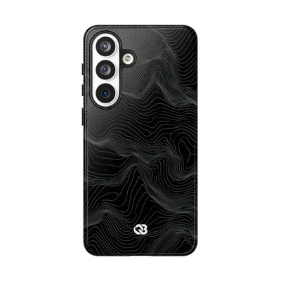 Obsidian Contour Elevation · Tough Phone Case for Samsung · Black