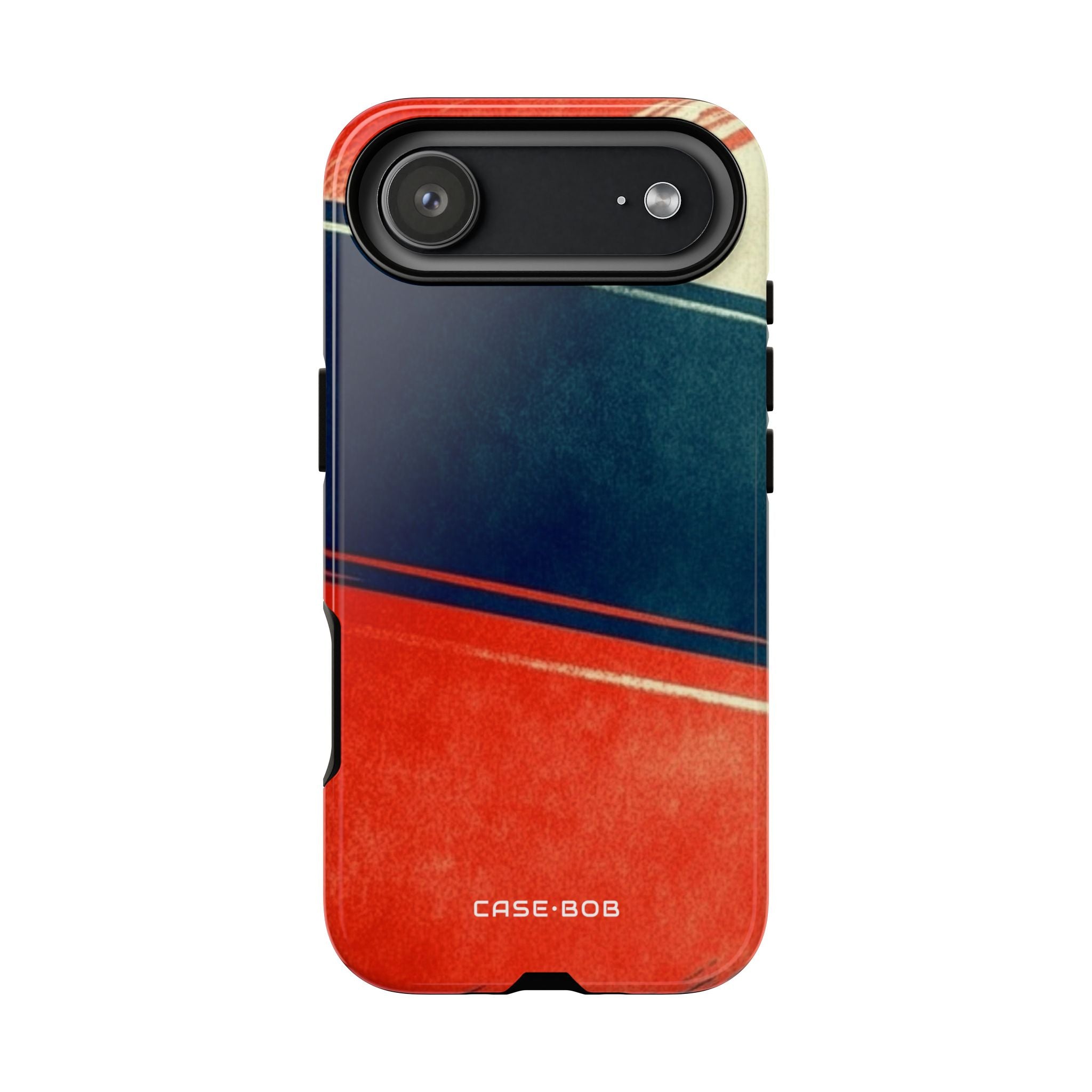 Blue Diagonal Motion iPhone 17 Air Case - Tough - CASE•BOB