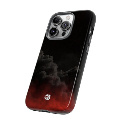 Crimson Fog Void · Tough Phone Case for iPhone · Black