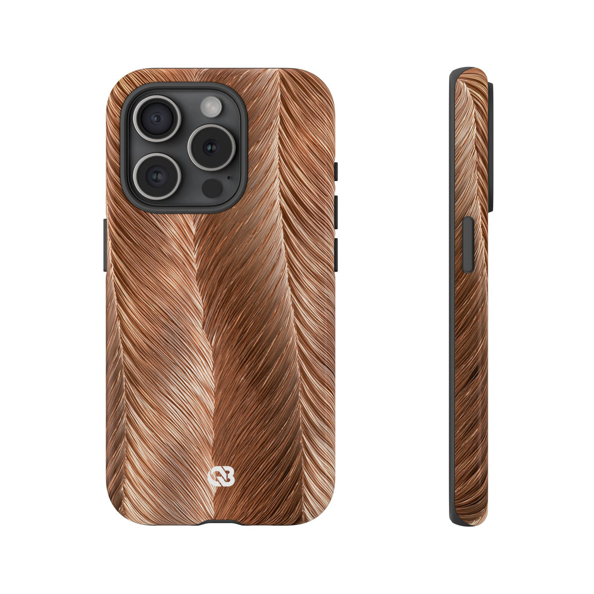 Rose Gold Weave · Tough Phone Case for iPhone · Brown
