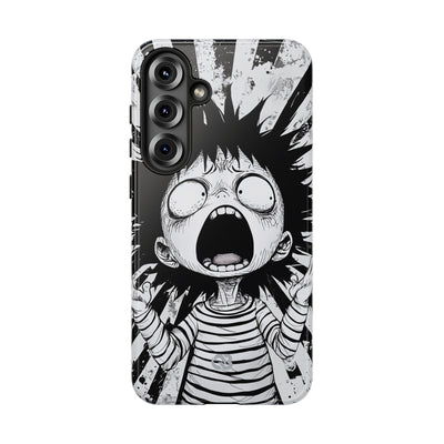Chaotic Monochrome Scream · Tough Handyhülle für Samsung