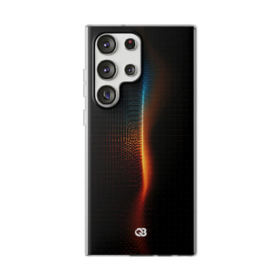 Luminous Refraction Grid · Lite Phone Case for Samsung · Black