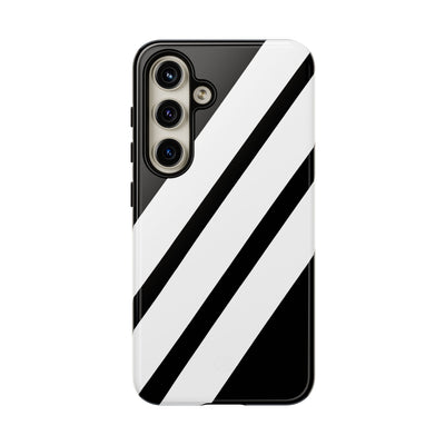 Obsidian White Bars · Tough Handyhülle für Samsung