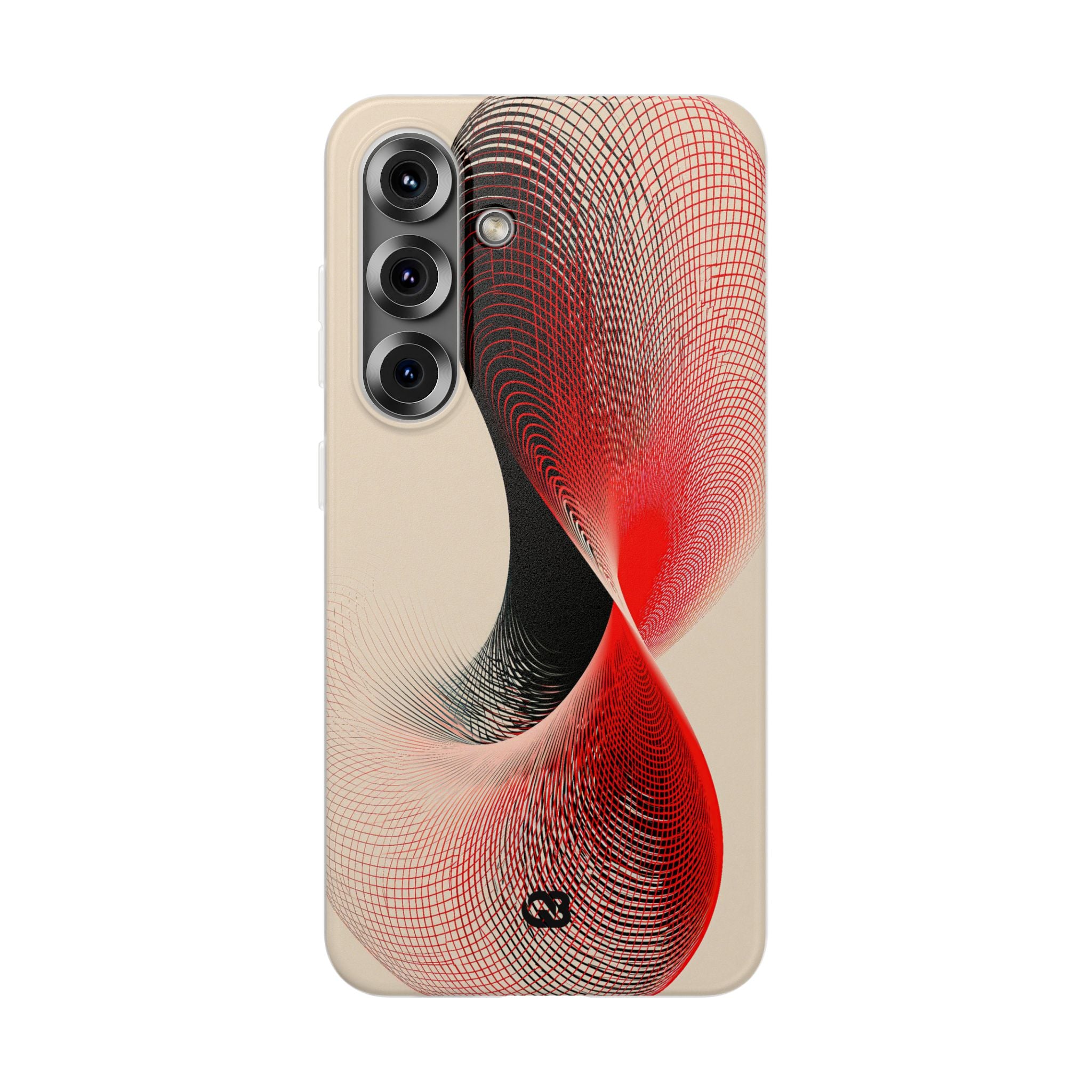 Red Lite Phone Case for Samsung - Crimson Grid Vortex