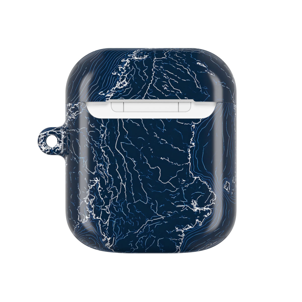 Nordic Contour Chart · Hard Case for AirPods & AirPods Pro · Blue