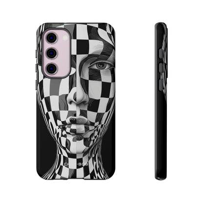 Checkered Face Samsung S23 Plus Case - Tough