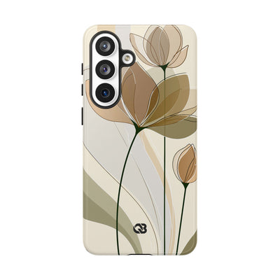 Translucent Petal Contour · Tough Phone Case for Samsung · Beige