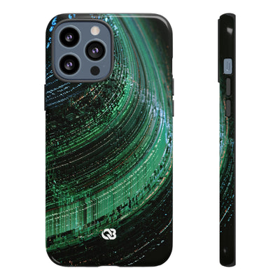 Orbital Data Stream · Tough Phone Case for iPhone · Green