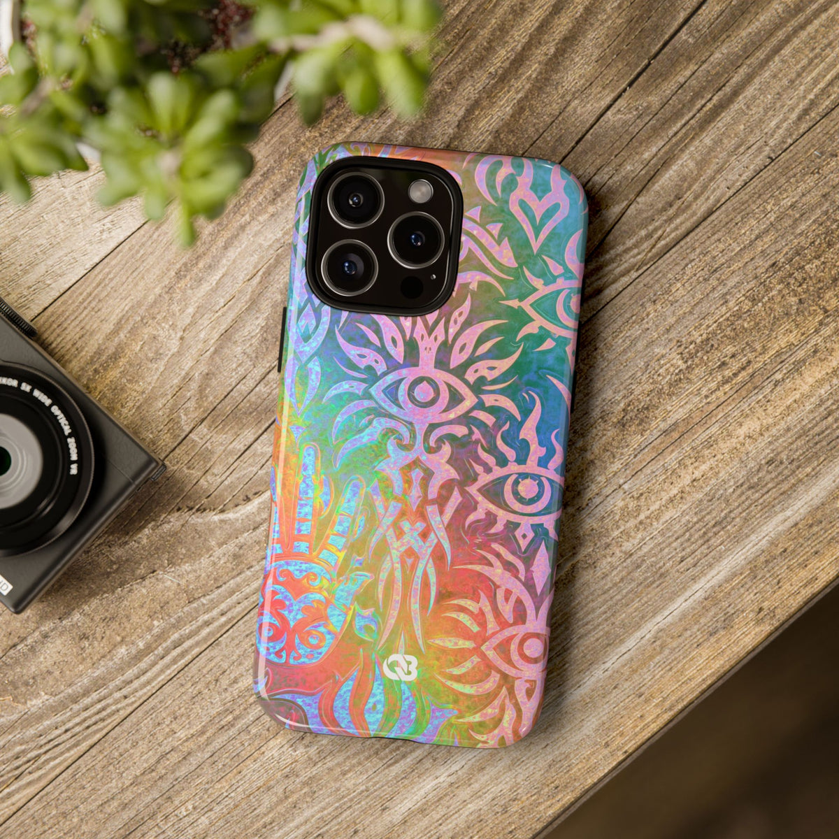 Chromatic Mystic Sigil · Tough Phone Case for iPhone · Blue