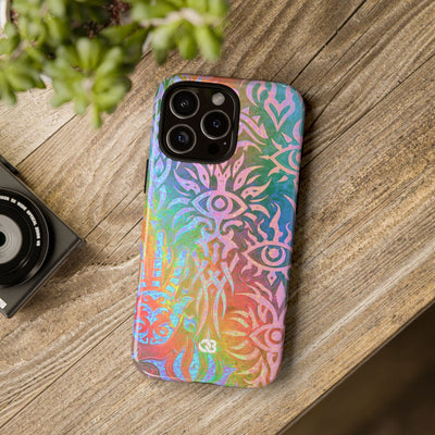 Chromatic Mystic Sigil · Tough Phone Case for iPhone · Blue