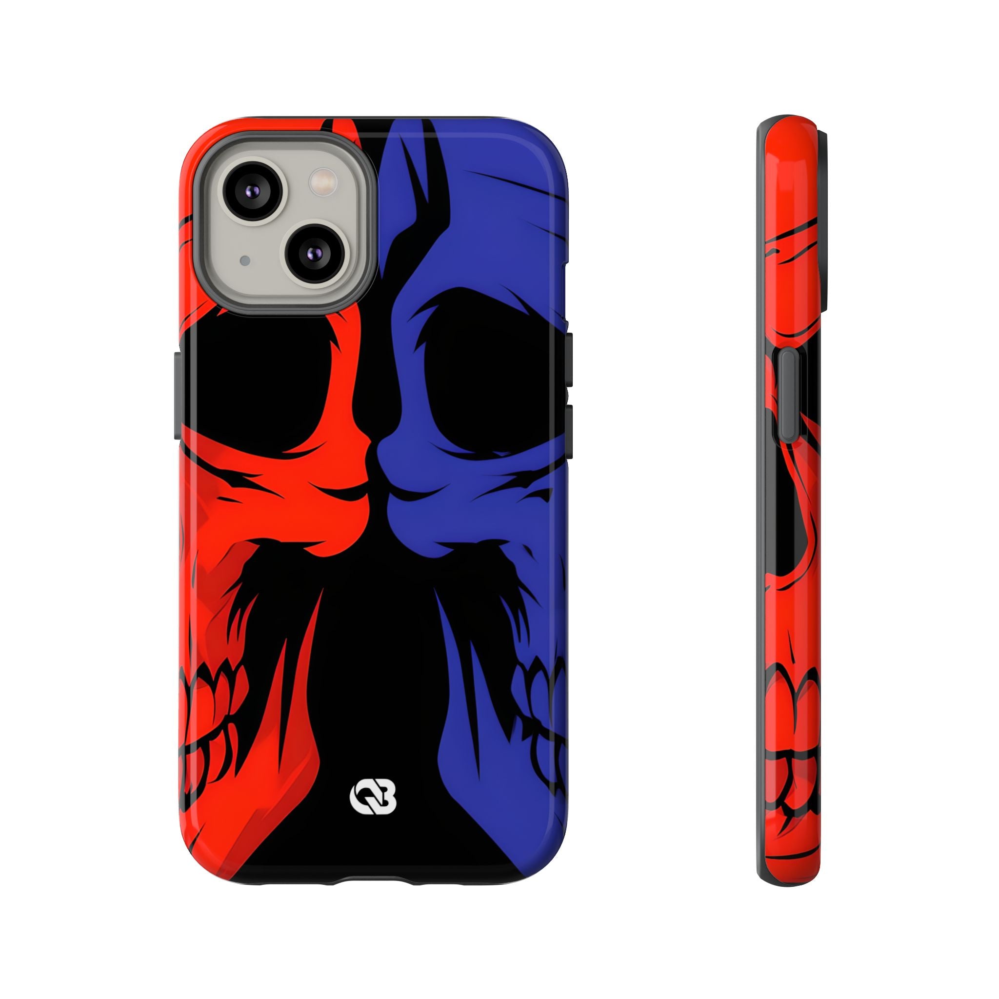 Crimson Cobalt Skulls · Custodia Tough per iPhone