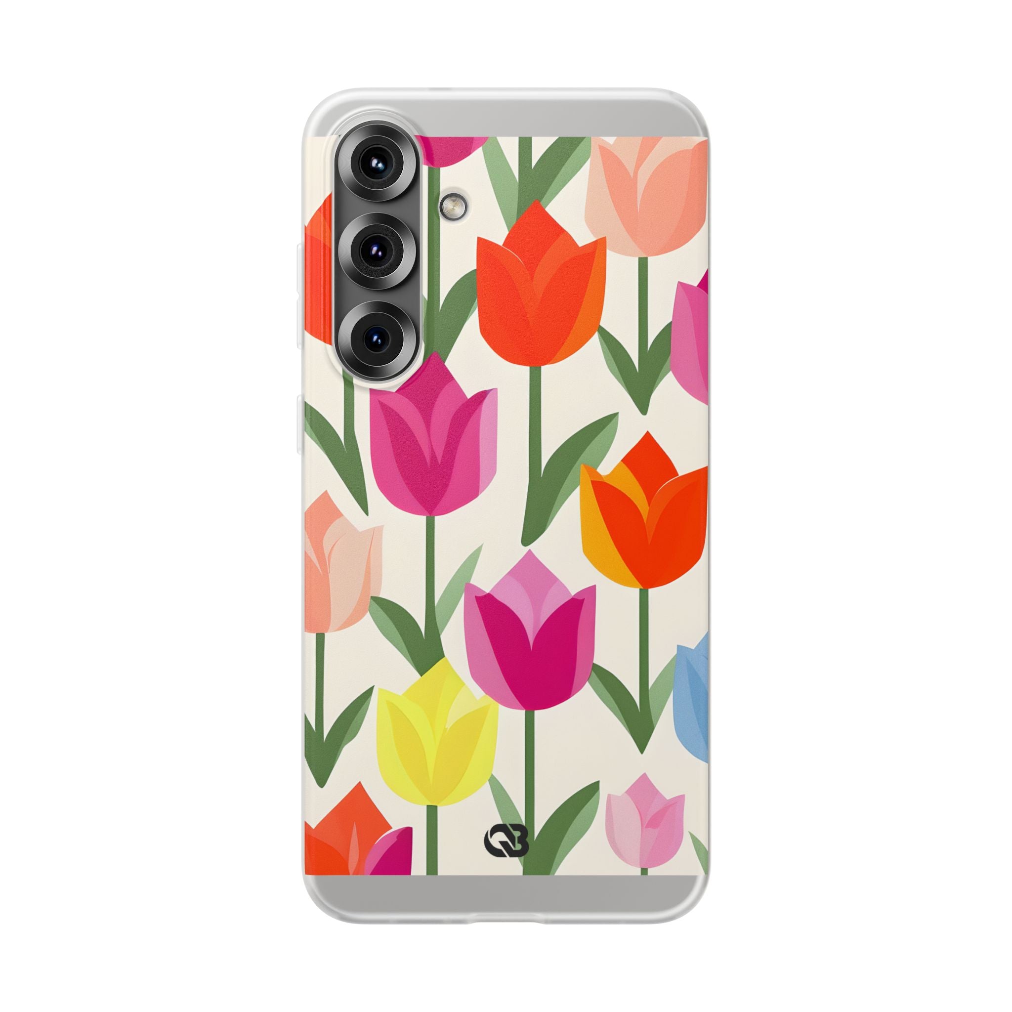 Vibrant Petal Grid · Soft Handyhülle für Samsung