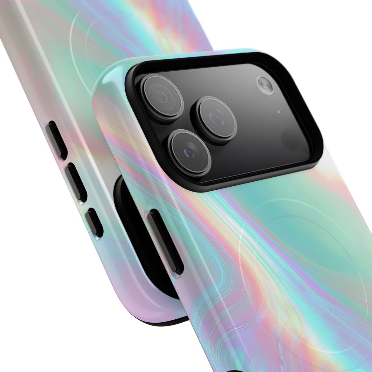 Prismatic Liquid Light · Tough 2.0 Magnetic Phone Case for iPhone · Teal
